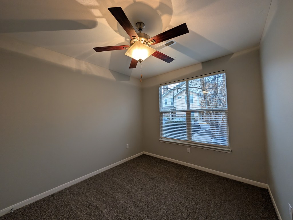 a brand new modern apartment bedroom