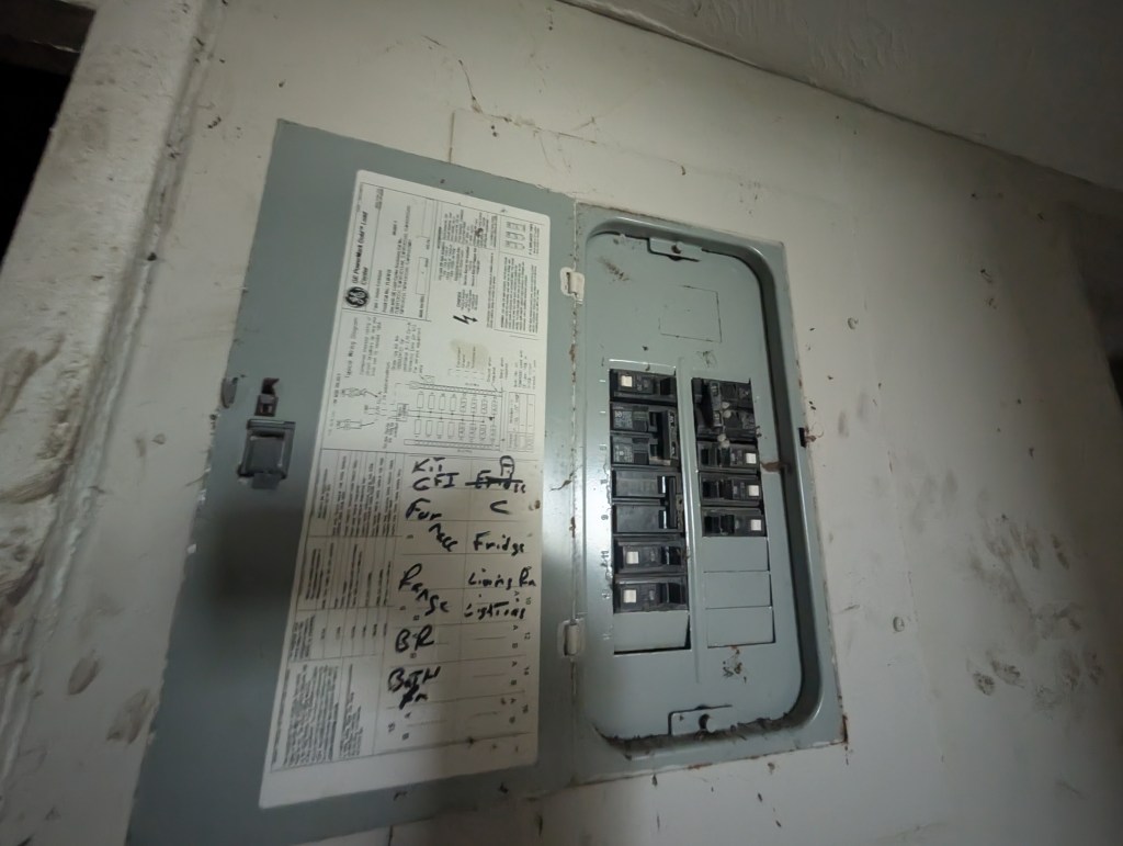 an old electrical panel